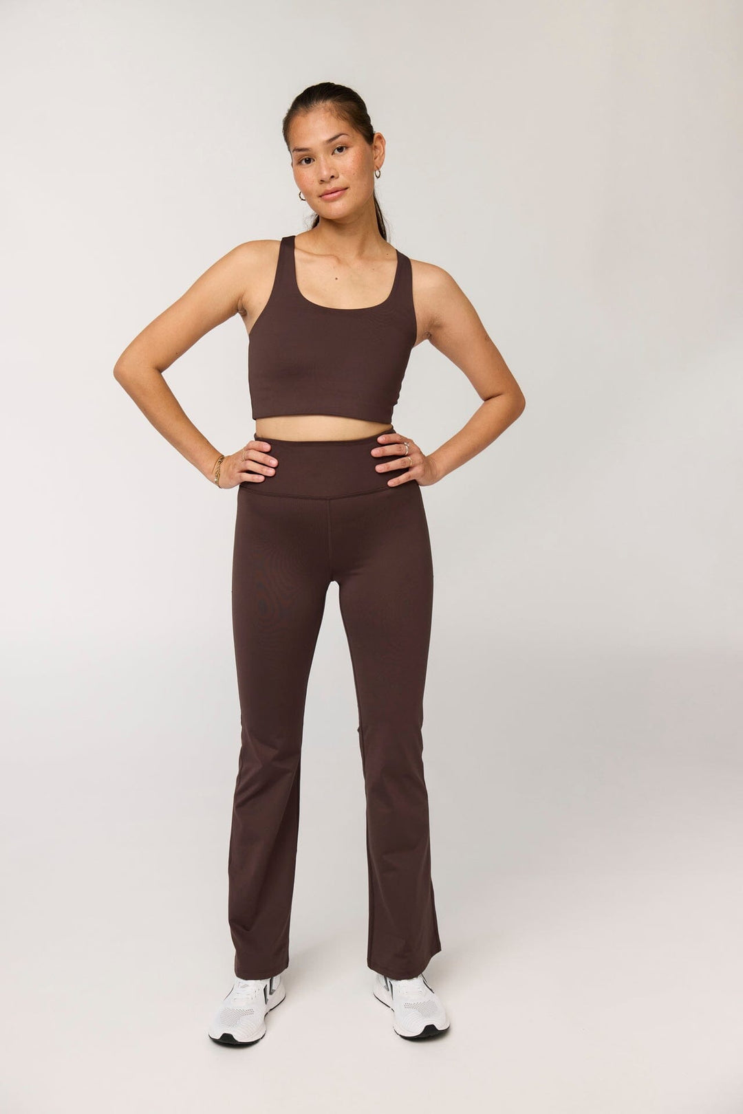 COMPRESSIVE FLARE LEGGINGS DRIFTWOOD - Ethic