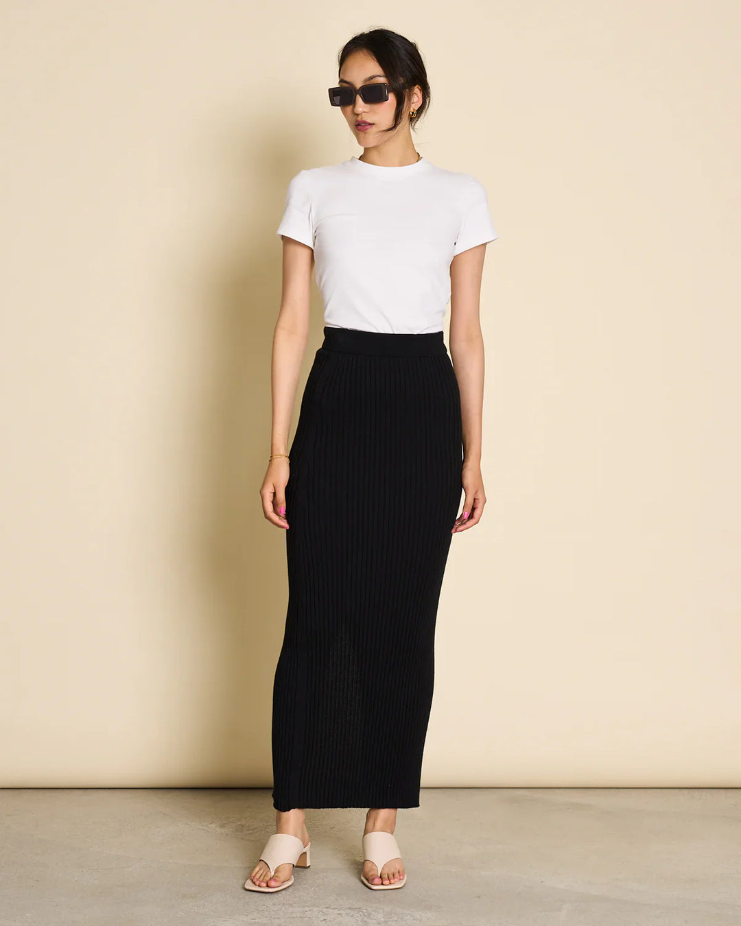 EBBA PILS RIB KNIT - SVART - Ethic