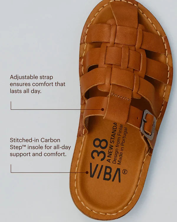 AMALFI SANDALAR COGNAC BROWN - VÆNTANLEGIR Í MAÍ - Ethic