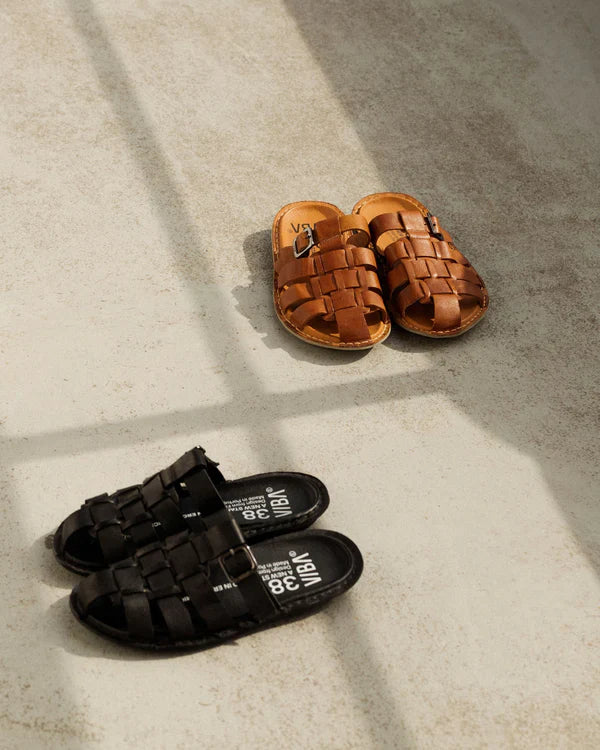 AMALFI SANDALAR COGNAC BROWN - VÆNTANLEGIR Í MAÍ - Ethic