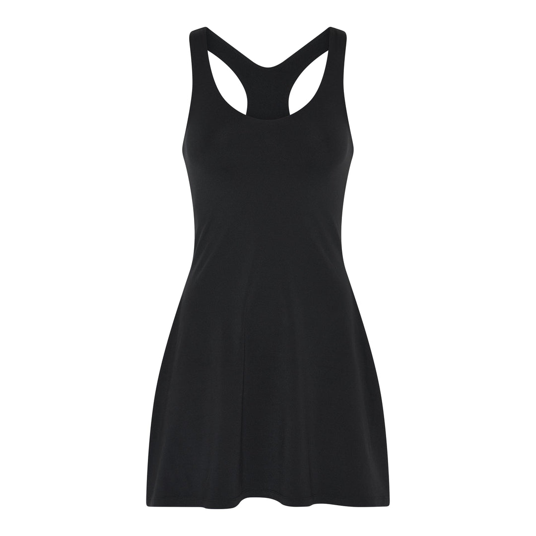 FLOAT LOLA V-NECK DRESS SVARTUR - Ethic