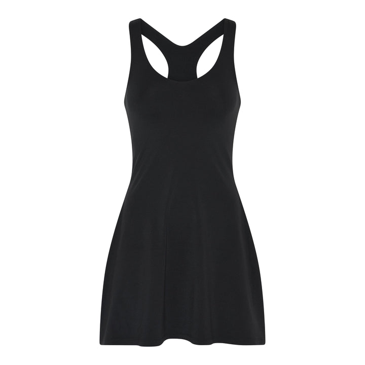 FLOAT LOLA V-NECK DRESS SVARTUR - Ethic
