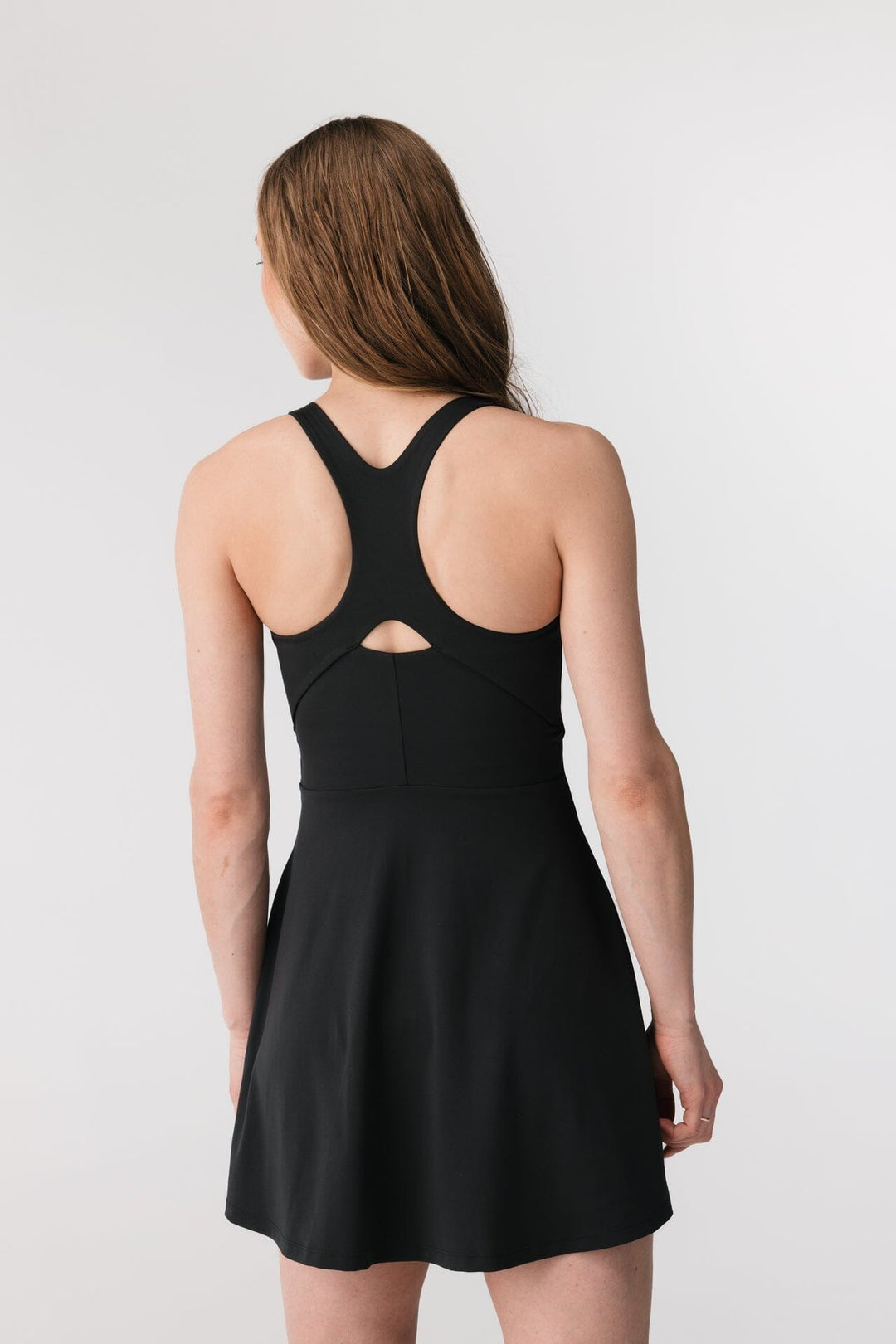 FLOAT LOLA V-NECK DRESS SVARTUR - Ethic