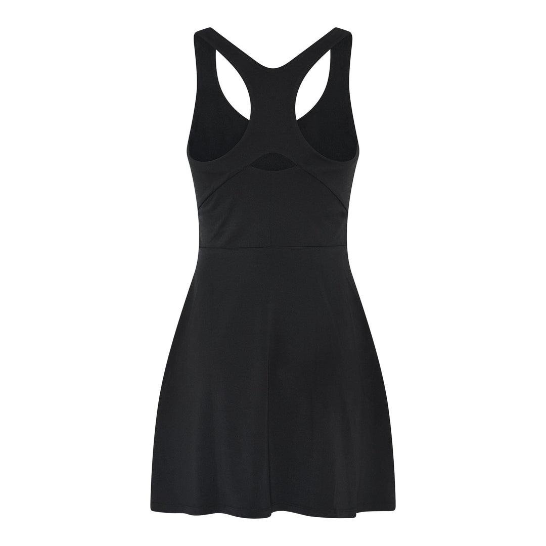 FLOAT LOLA V-NECK DRESS SVARTUR - Ethic