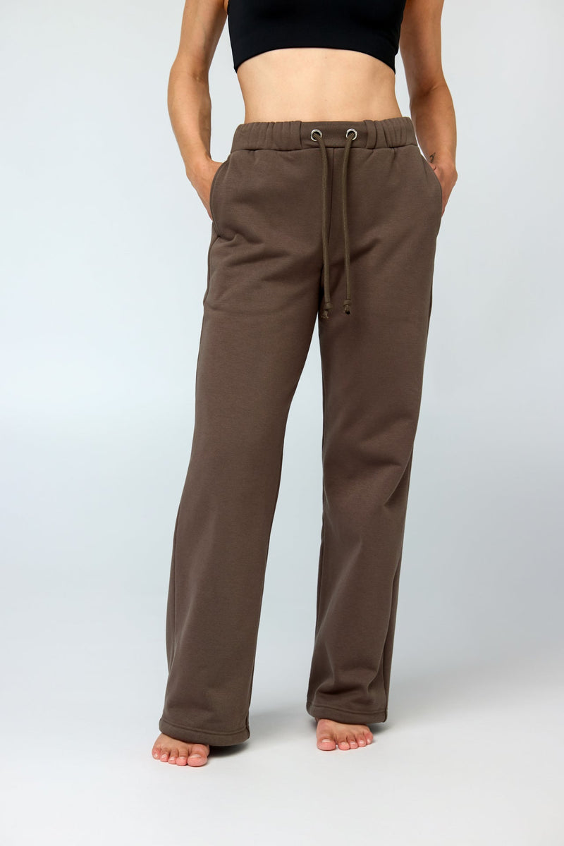 MILLIE STRAIGHT LEG SWEATPANTS MAB-MINK