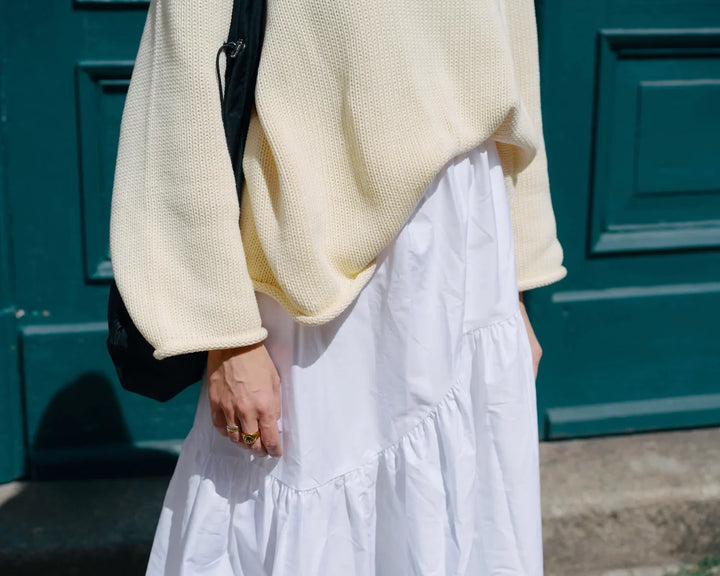 SONA HEAVY KNIT PEYSA LÍFRÆN BÓMULL BUTTERMILK - Ethic
