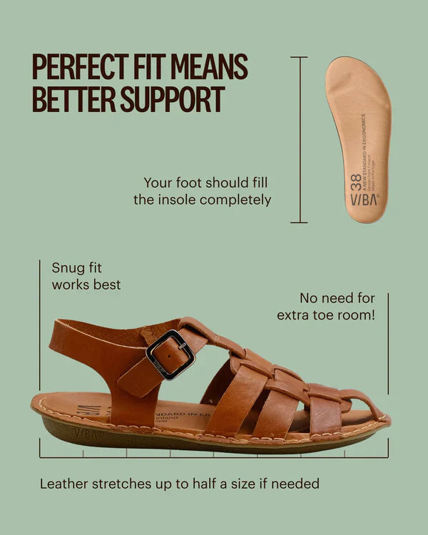 CAPRI SANDALAR COGNAC BROWN - VÆNTANLEGIR Í MAÍ - Ethic