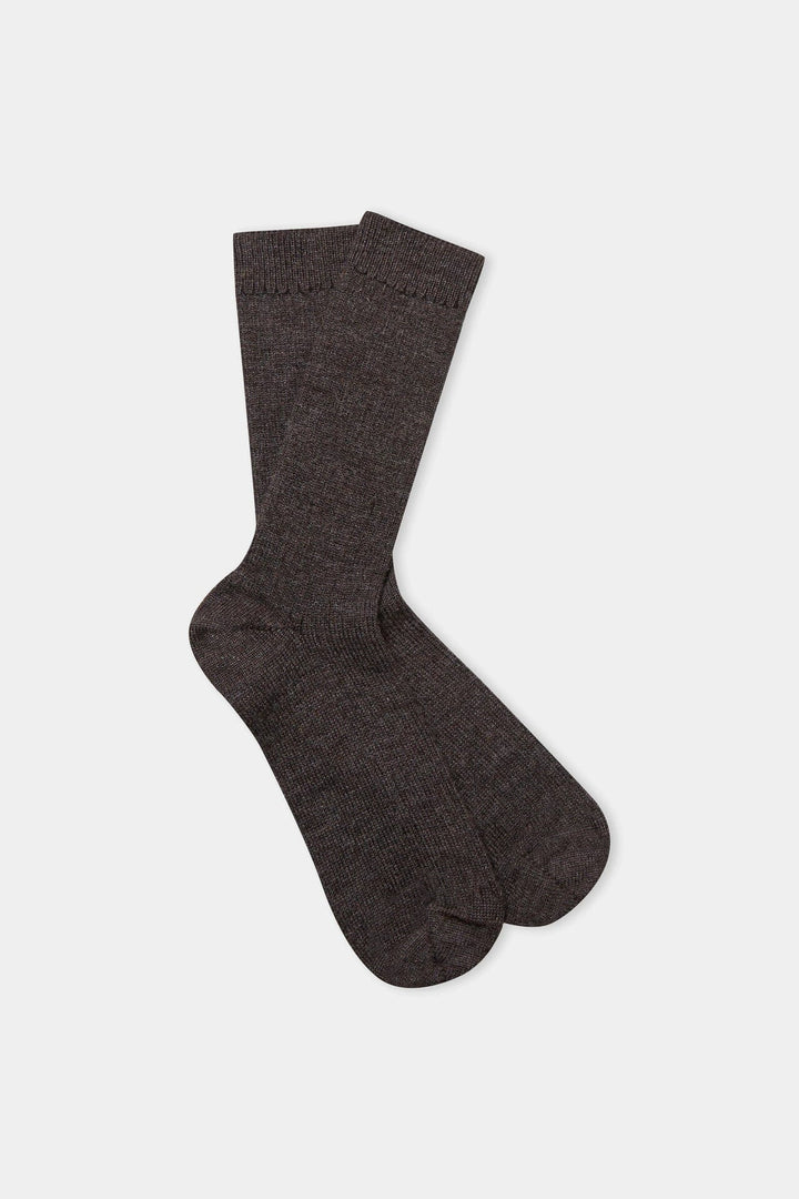 ALPACA SOKKAR UNDYED BROWN - Ethic