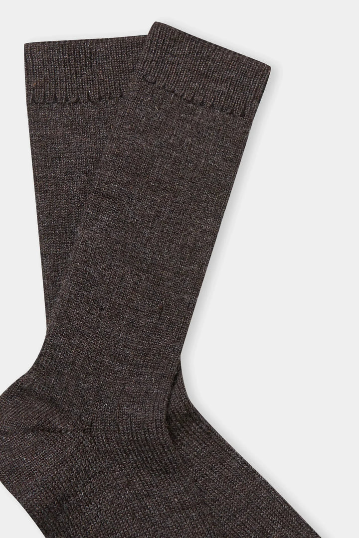 ALPACA SOKKAR UNDYED BROWN - Ethic