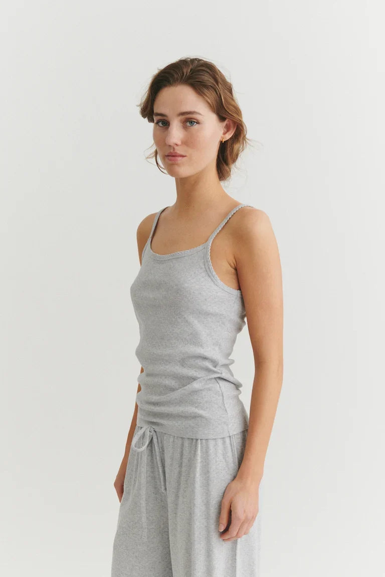 ARENSE RÖNDÓTTUR HLÝRABOLUR LIGHT GREY MELANGE - Ethic