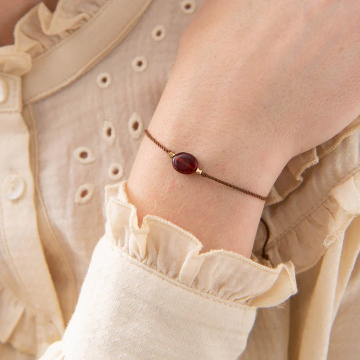 GEIMSTEINA KORT - Garnet Armband - Ethic