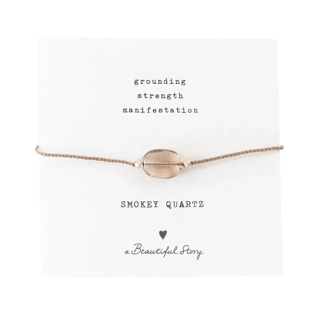 GIMSTEINA KORT  - Smokey Quartz Armband - Ethic