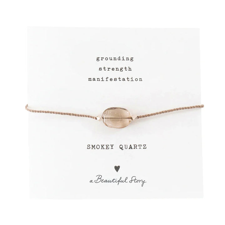 GIMSTEINA KORT  - Smokey Quartz Armband - Ethic