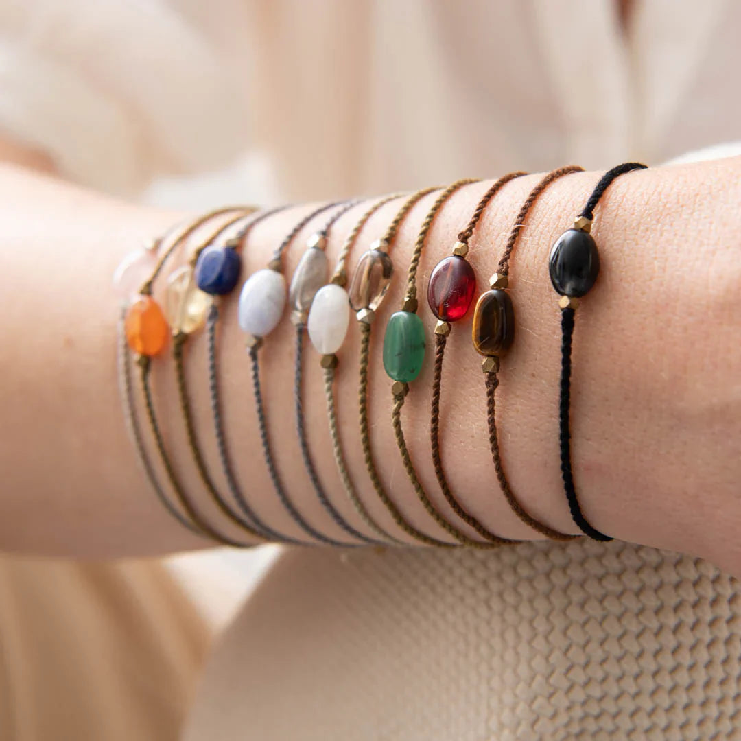 GIMSTEINA KORT  - Blue lace agate Armband - Ethic