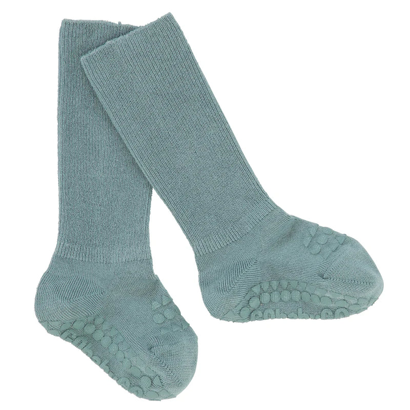 Bambus sokkar með stoppi dusty blue