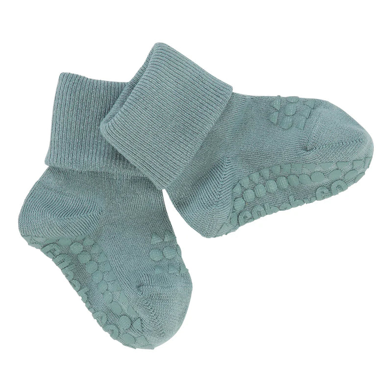 Bambus sokkar með stoppi dusty blue