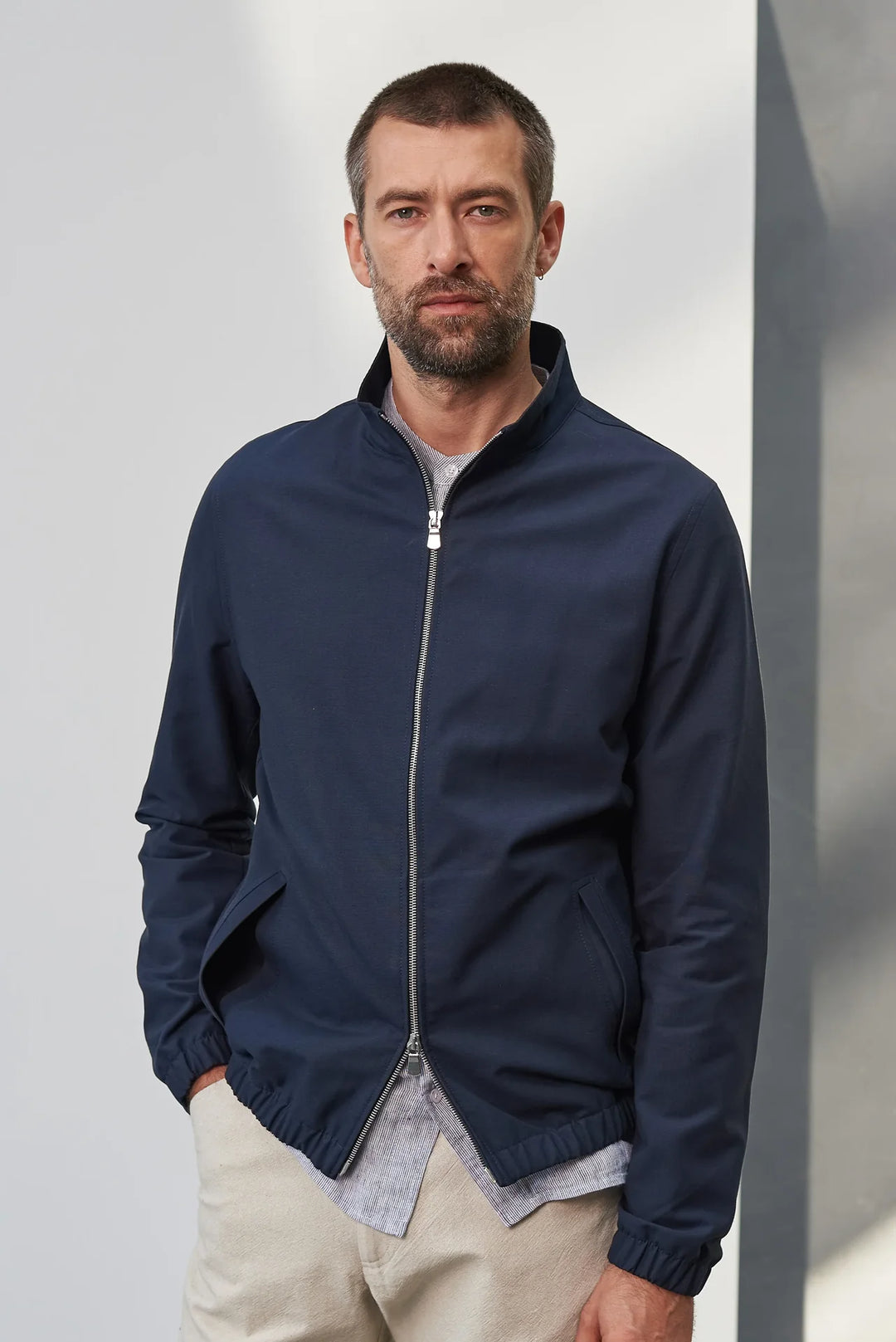JURI JAKKI TENCEL - COLD NAVY - Ethic