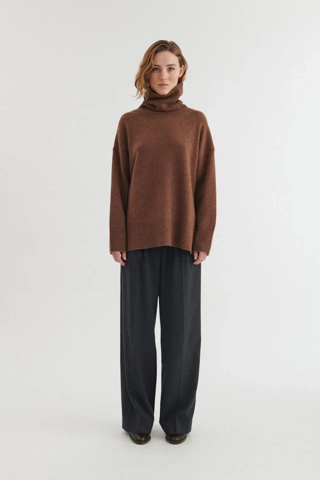 LIZ T-NECK PEYSA FONDUE FUDGE