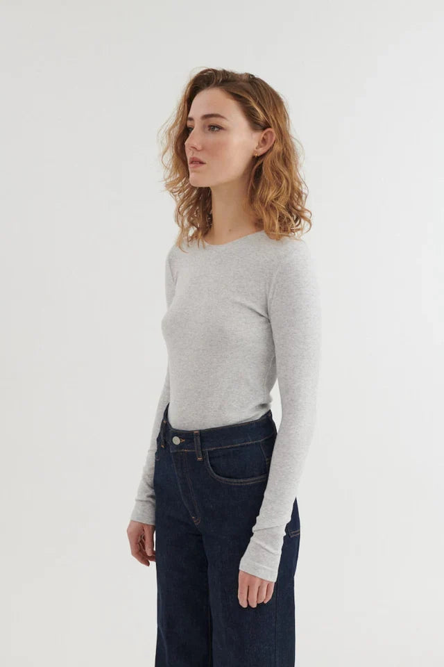 LUDMILLA BOLUR ÚR LÍFRÆNNI BÓMULL LIGHT GREY MELANGE - Ethic