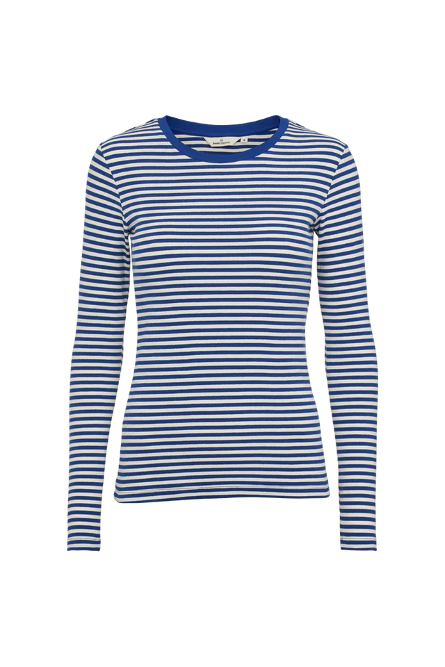LUDMILLA BOLUR ÚR LÍFRÆNNI BÓMULL RÖNDÓTTUR SODALITE BLUE /WHISPER WHITE - Ethic