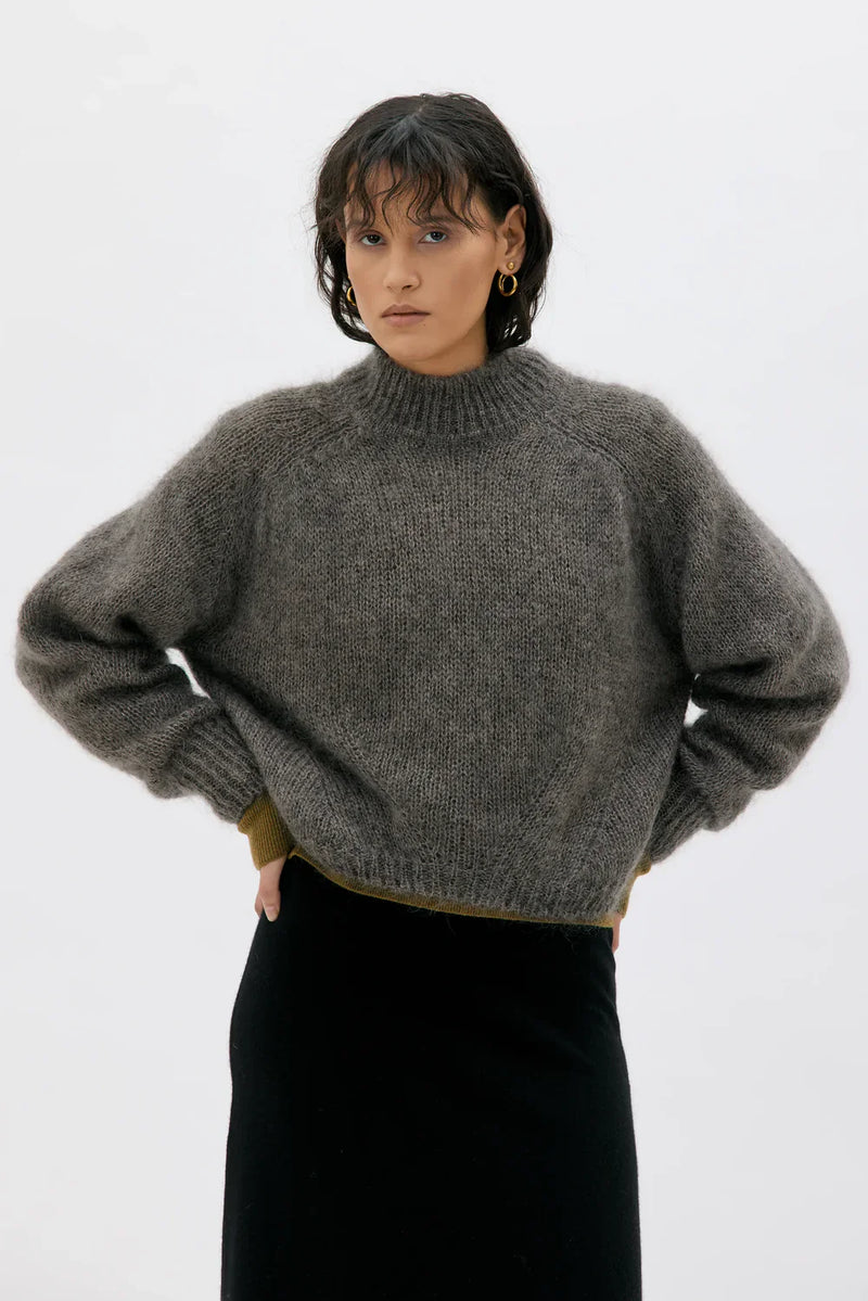 FAYE CHUNKY MOHAIR SILK PEYSA MOLESKIN