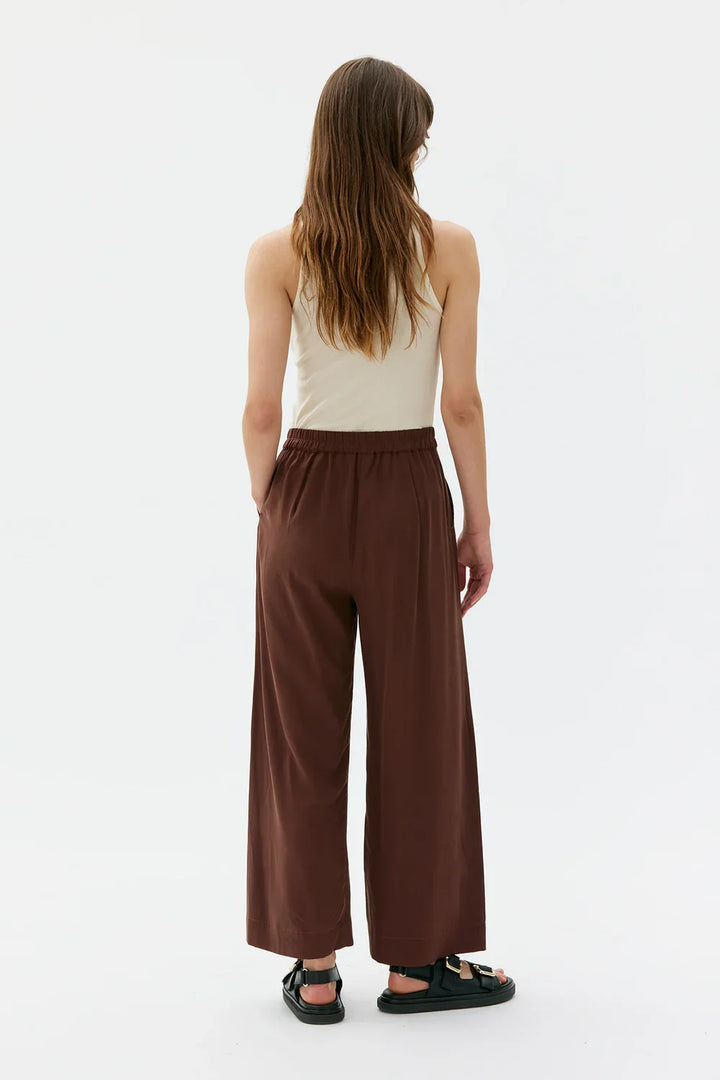 THEA WIDE TENCEL BUXUR HICKORY BROWN - Ethic