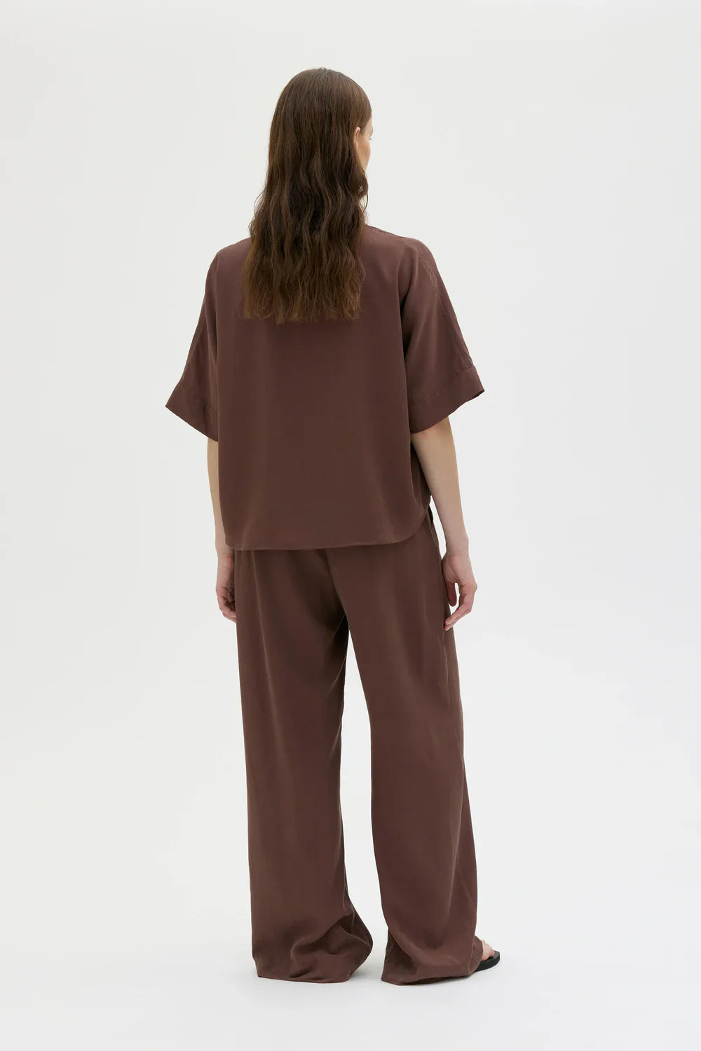 LIKO TENCEL TOPPUR HICKORY BROWN - Ethic