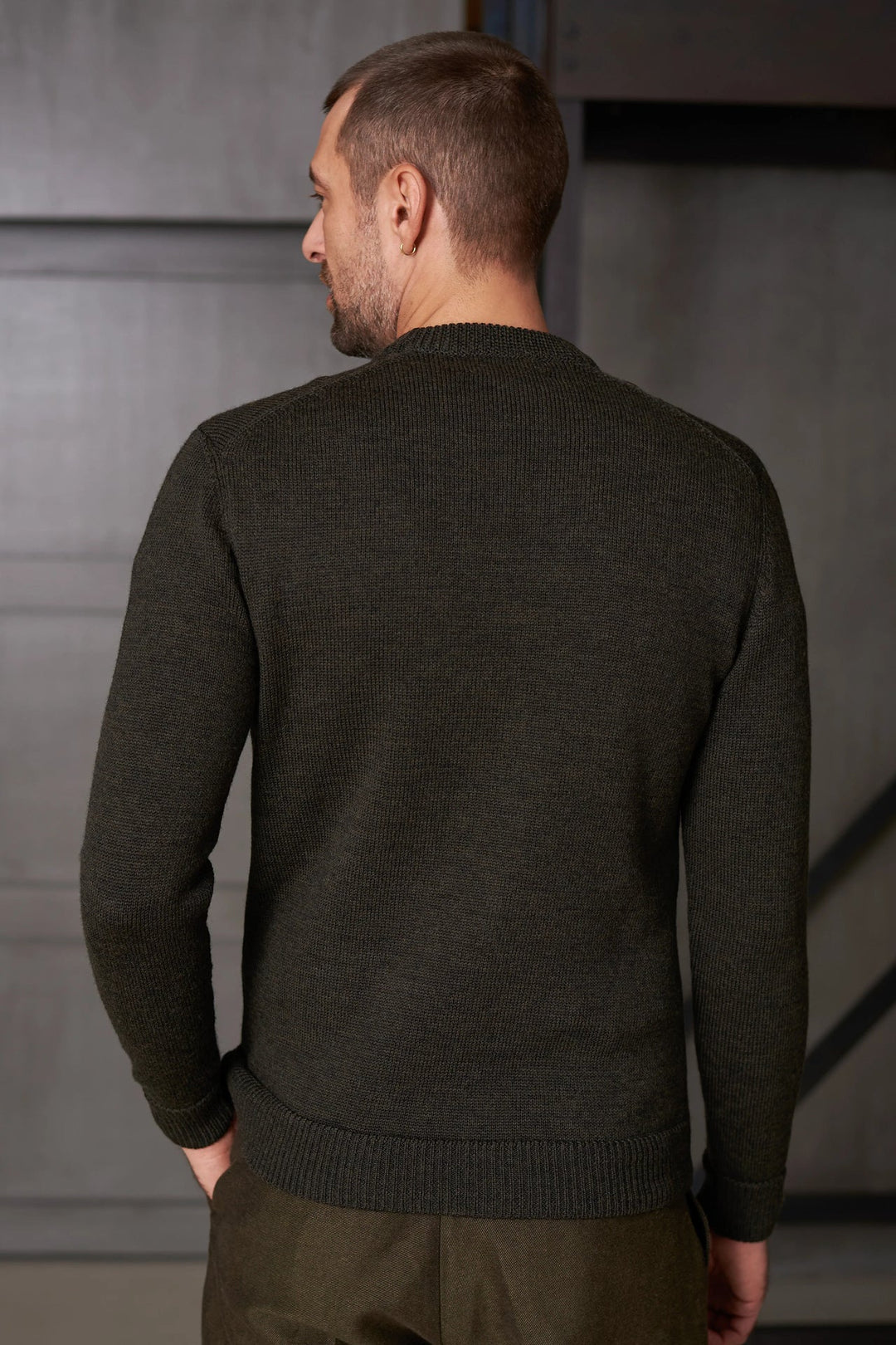 MORTEN PEYSA PURE MERINO - MEL OLIVE