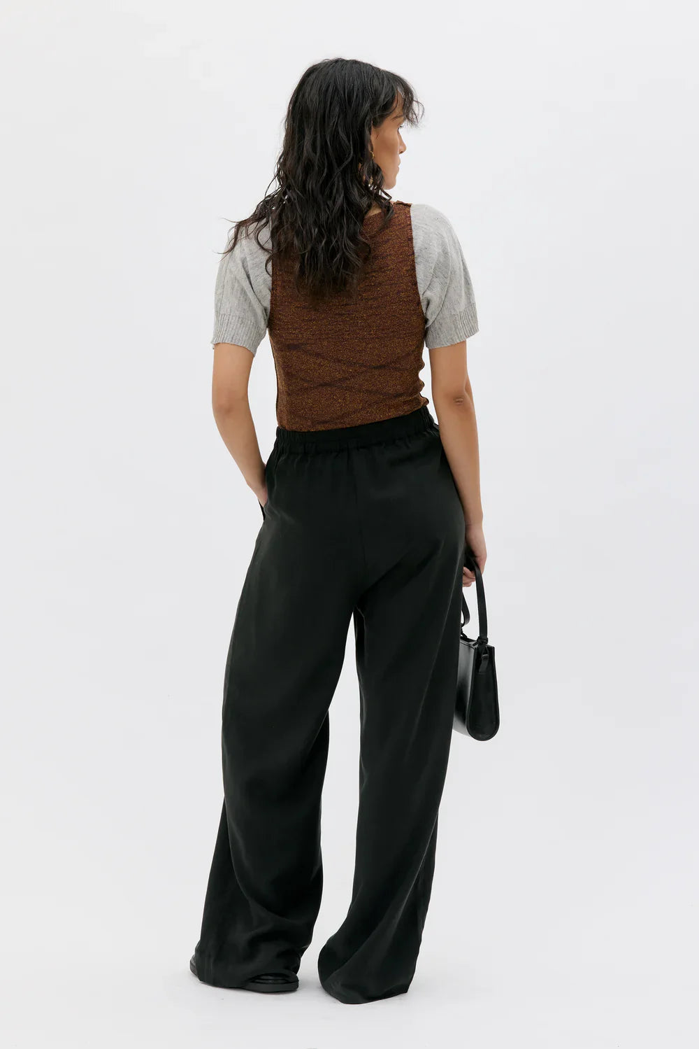 TELA LONG WIDE TENCEL BUXUR SVARTAR - Ethic