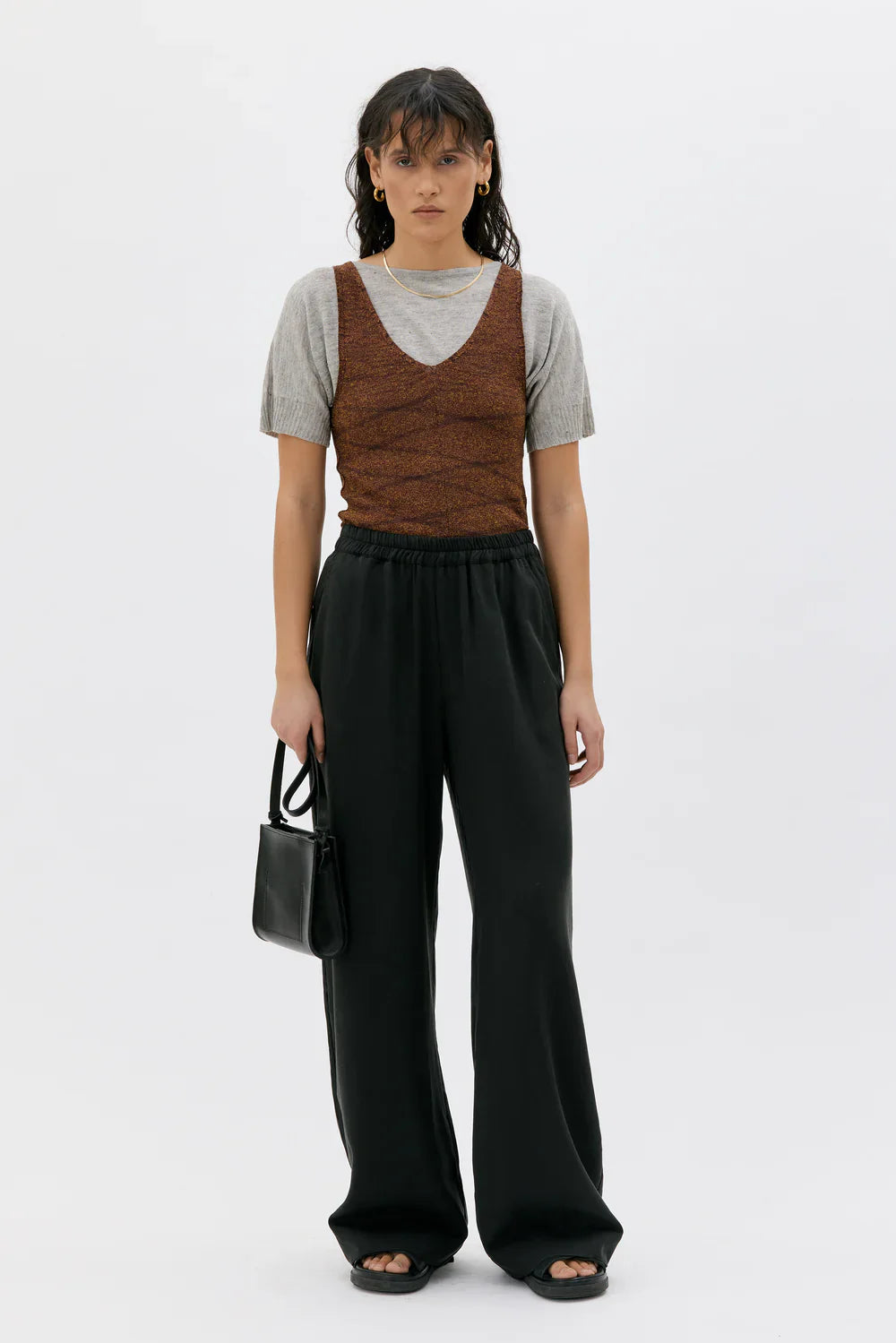 TELA LONG WIDE TENCEL BUXUR SVARTAR - Ethic