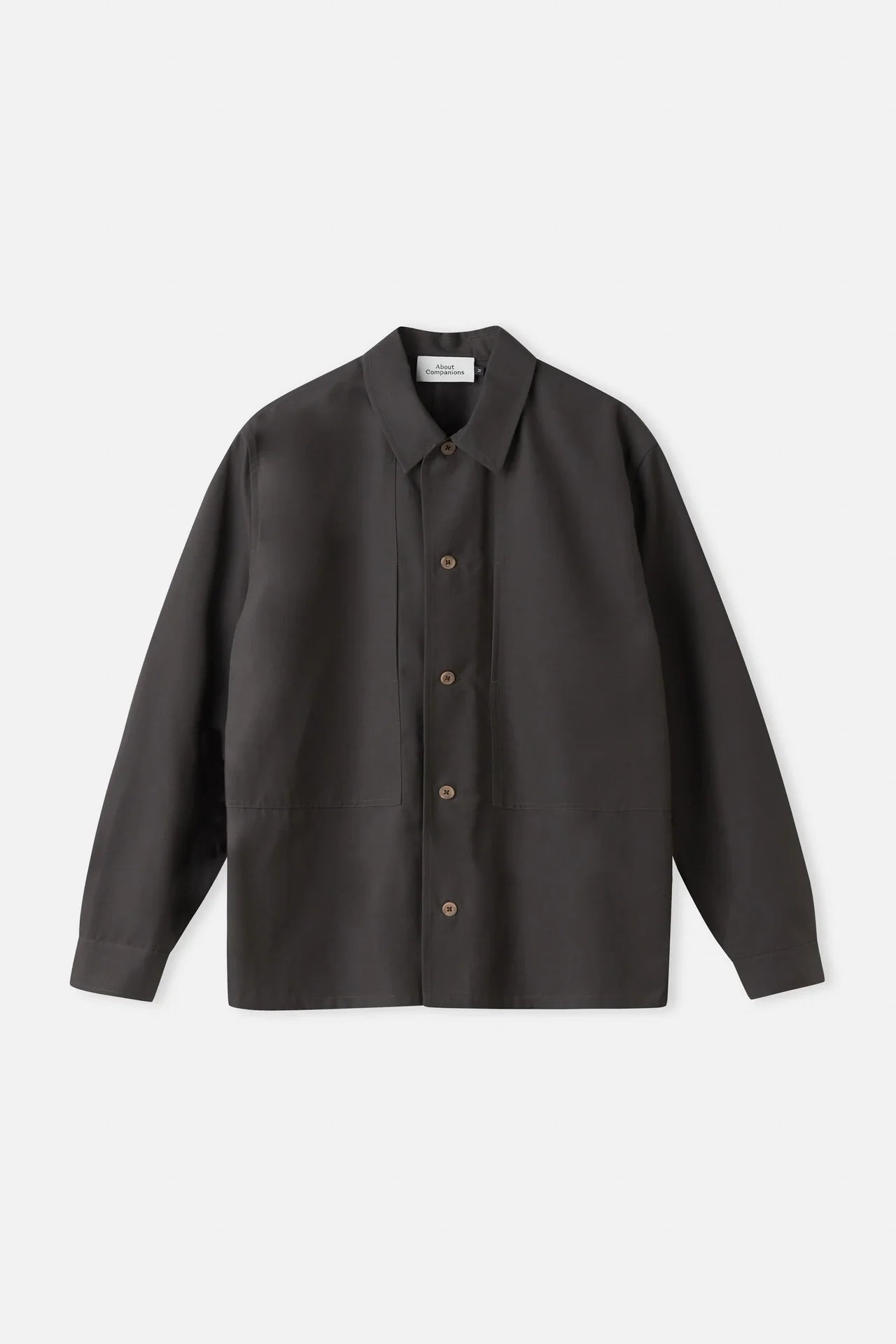 OWE JAKKASKYRTA ÚR TENCEL - GRAPHITE BROWN - Ethic
