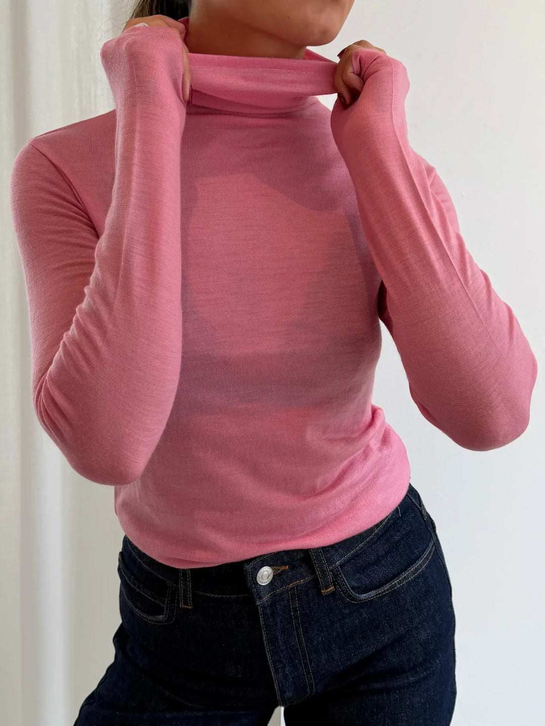 RINJA RÚLLUKRAGABOLUR ULLARBLANDA CASHMERE ROSE - Ethic