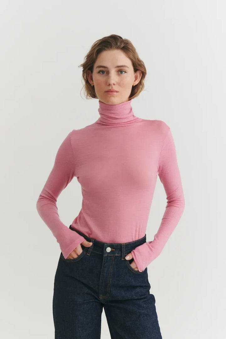 RINJA RÚLLUKRAGABOLUR ULLARBLANDA CASHMERE ROSE - Ethic