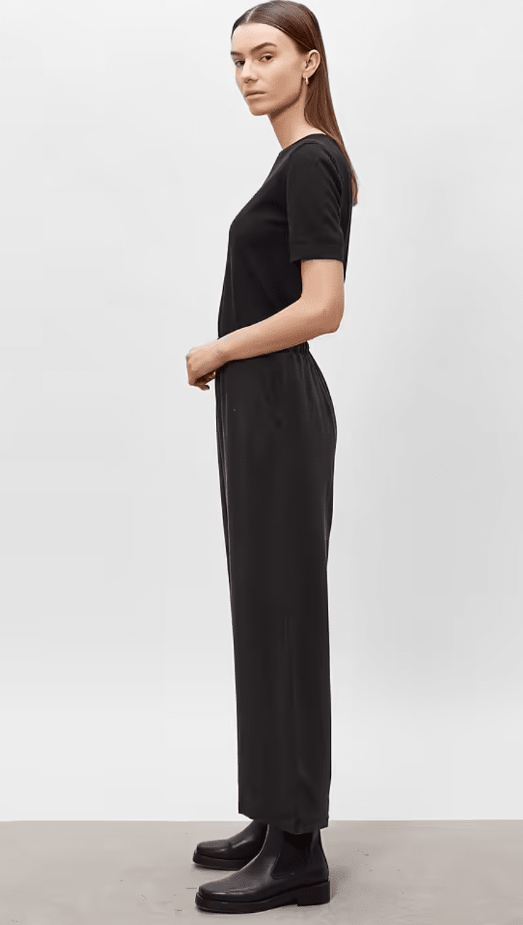 THEA FLOWY TENCEL BUXUR SVARTAR - Ethic