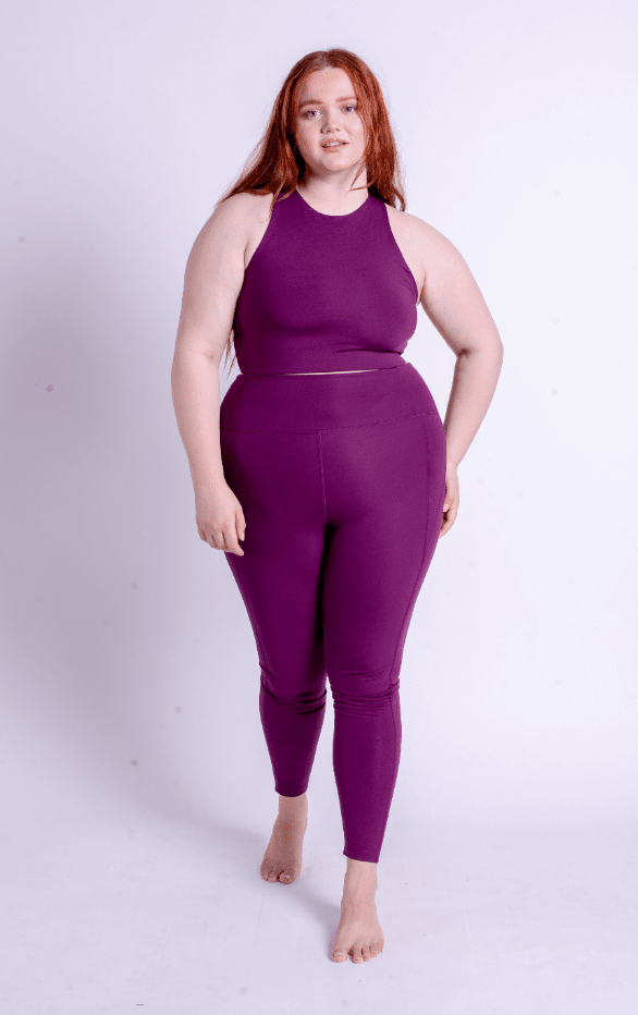 Plum Compressive Háar Leggings - Ethic
