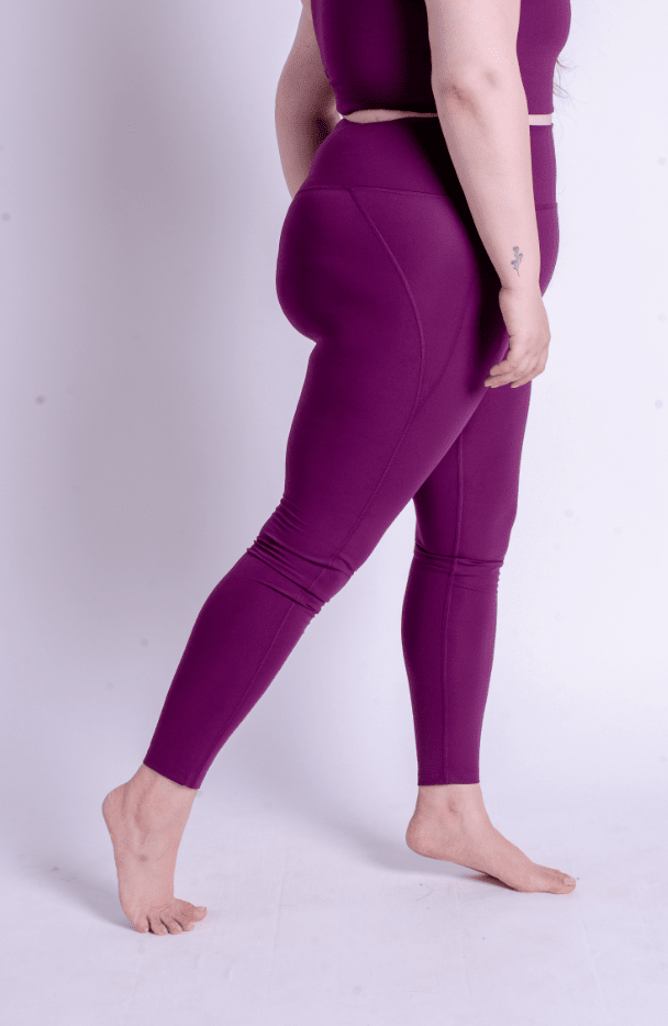 Plum Compressive Háar Leggings - Ethic
