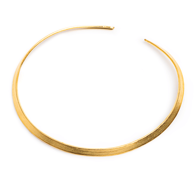 THIN ROUND CHOKER BRASS