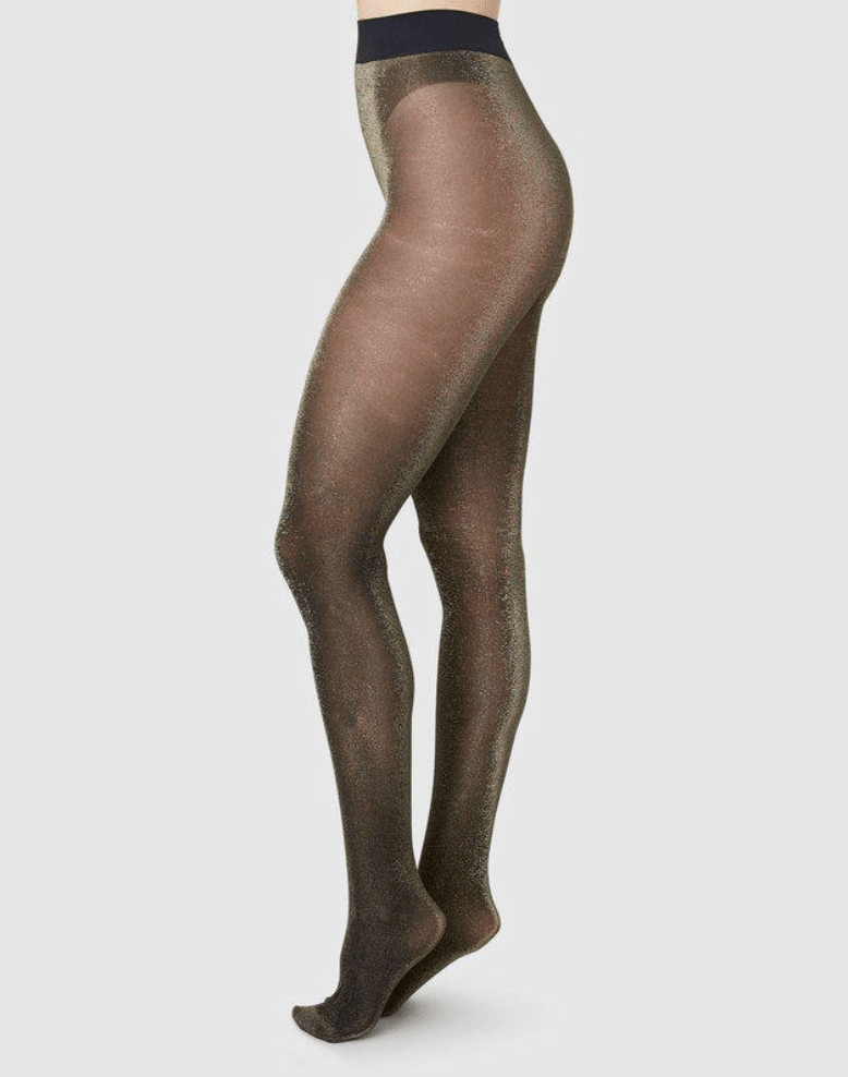 TORA SHIMMERY SOKKABUXUR Black/Gold - Ethic