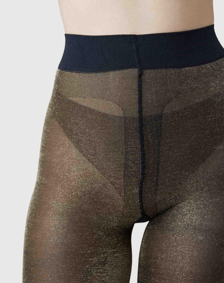 TORA SHIMMERY SOKKABUXUR Black/Gold - Ethic