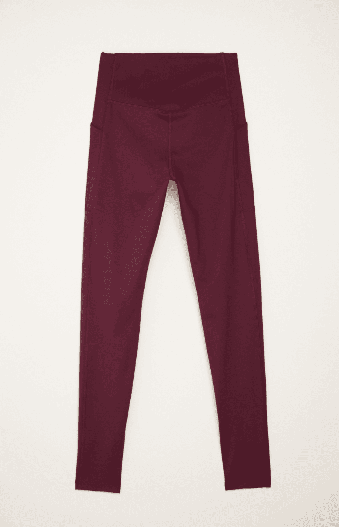 Plum Compressive Háar Leggings með vasa - Ethic