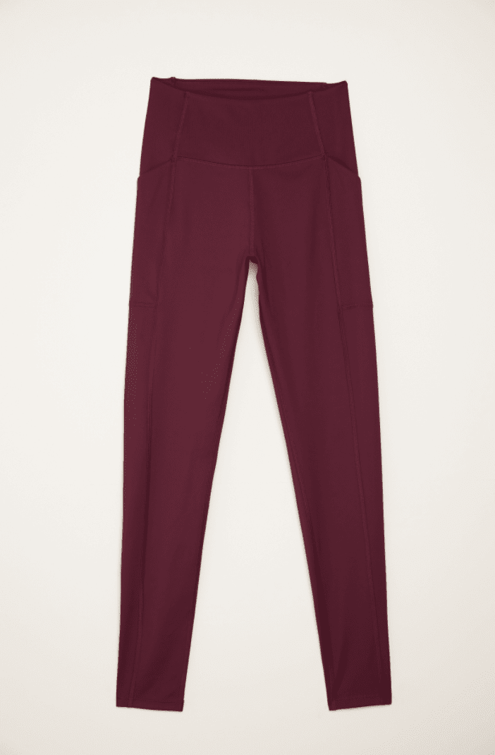 Plum Compressive Háar Leggings með vasa - Ethic
