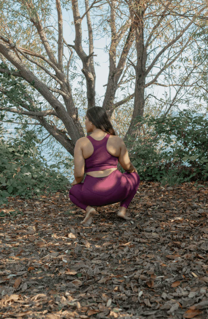 Plum Compressive Háar Leggings - Ethic