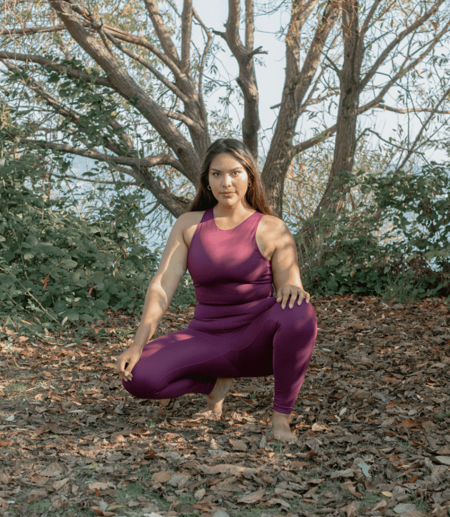 Plum Compressive Háar Leggings - Ethic