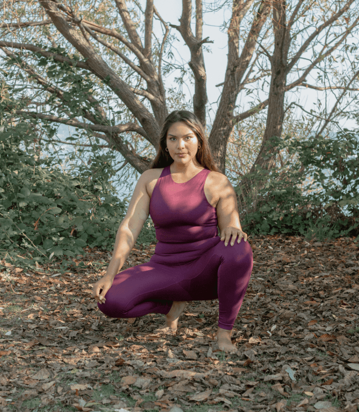 Plum Compressive Háar Leggings - Ethic