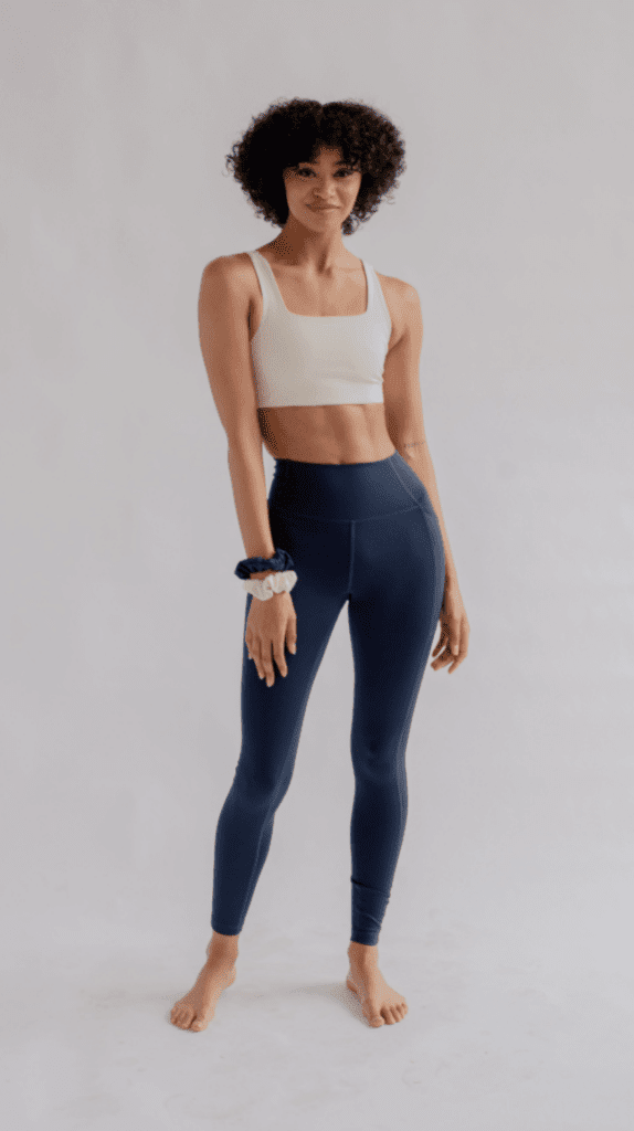 Midnight Compressive Háar Leggings með vasa
