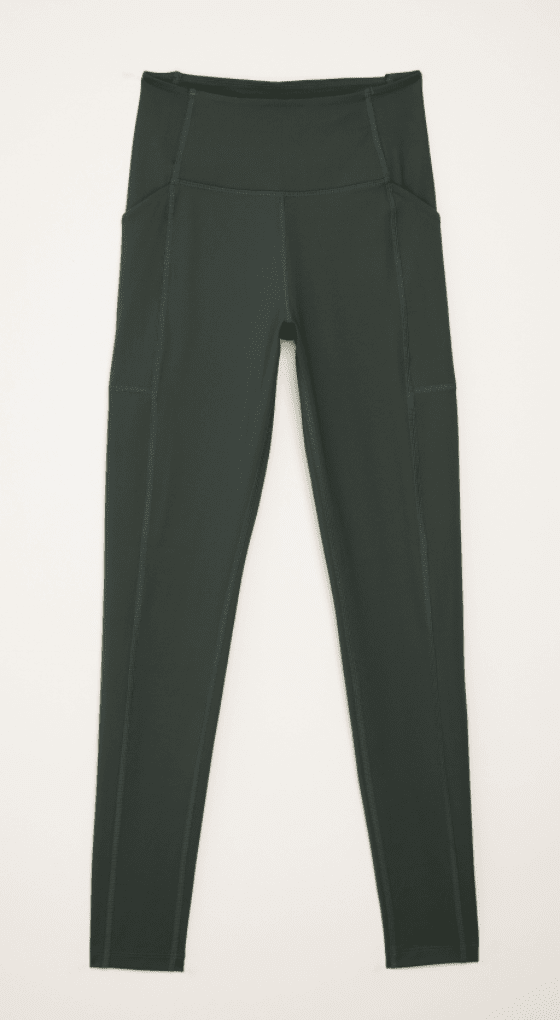Moss Compressive Háar Leggings með vasa