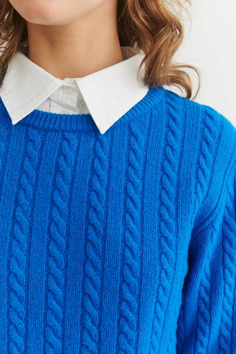 SELEM KAÐLAPEYSA O-NECK DIRECTOIRE BLUE