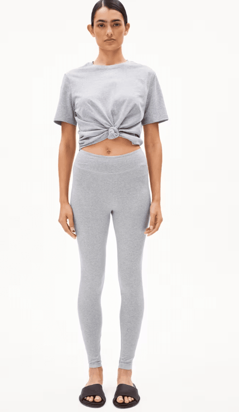 FARIBAA LEGGINGS LÍFRÆN BÓMULL Silver melange - Ethic