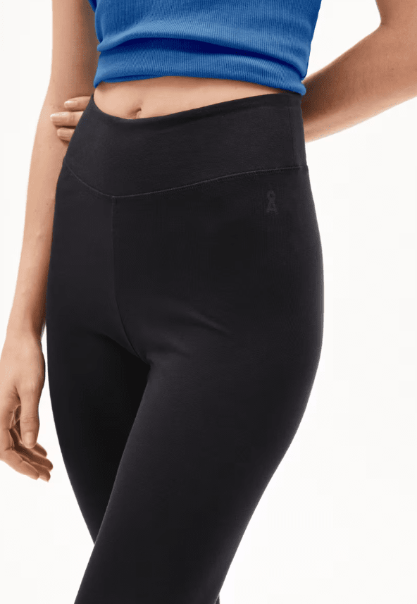 REHMAA LEGGINGS ÚTVÍÐAR ÚR LÍFRÆNNI BÓMULL SVARTAR - Ethic