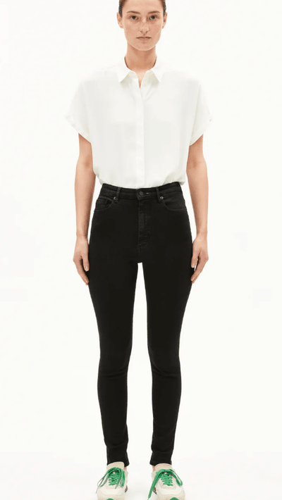 INGAA SKINNY GALLABUXUR RINSE BLACK
